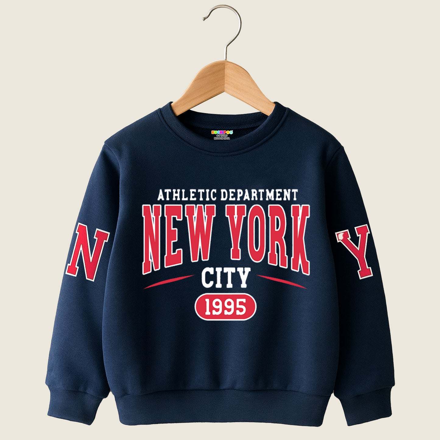 Kuchipoo Boys Regular Fit Winterwear Sweatshirt