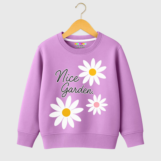 Kuchipoo Girls Regular Fit Winterwear Sweatshirt