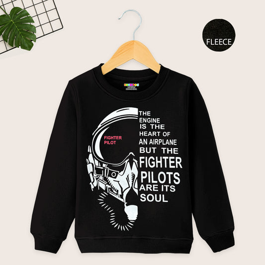 Kuchipoo Boys Regular Fit Winterwear Sweatshirt