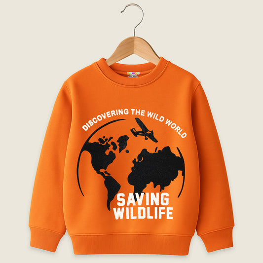 Kuchipoo Boys Regular Fit Winterwear Sweatshirt