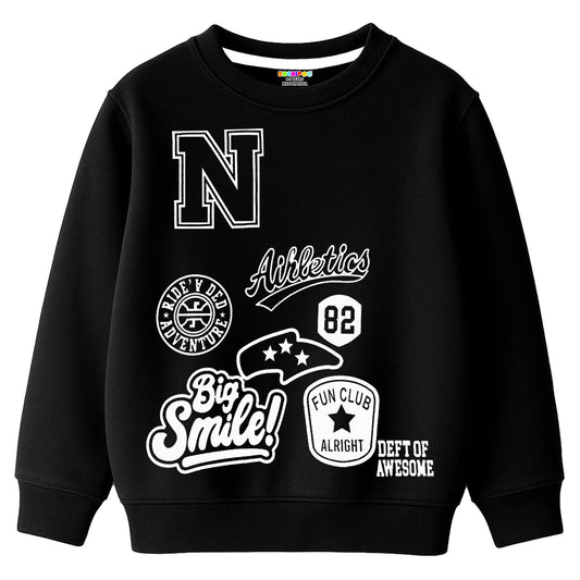 Kuchipoo Boys Regular Fit Winterwear Sweatshirt