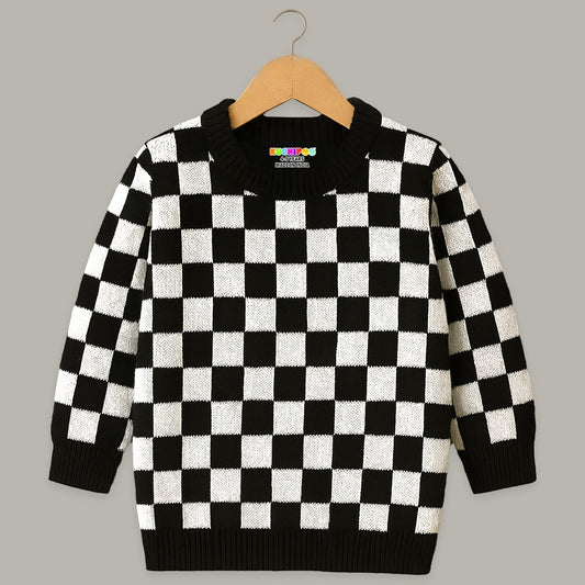 Kuchipoo Boys and Girls ' Winter Wear Knitted Sweater | Full Sleeves Warm Pullover | Casual & Stylish Kids' Jumper