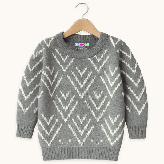 Kuchipoo Boys and Girls ' Winter Wear Knitted Sweater | Full Sleeves Warm Pullover | Casual & Stylish Kids' Jumper