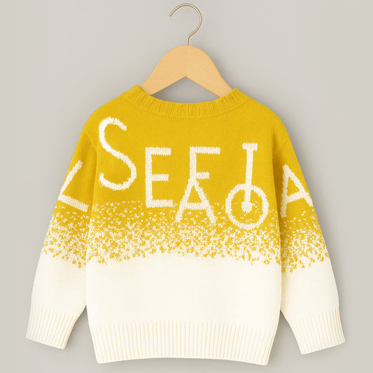 Kuchipoo Girls' Winter Wear Knitted Sweater | Full Sleeves Warm Pullover | Casual & Stylish Kids' Jumper