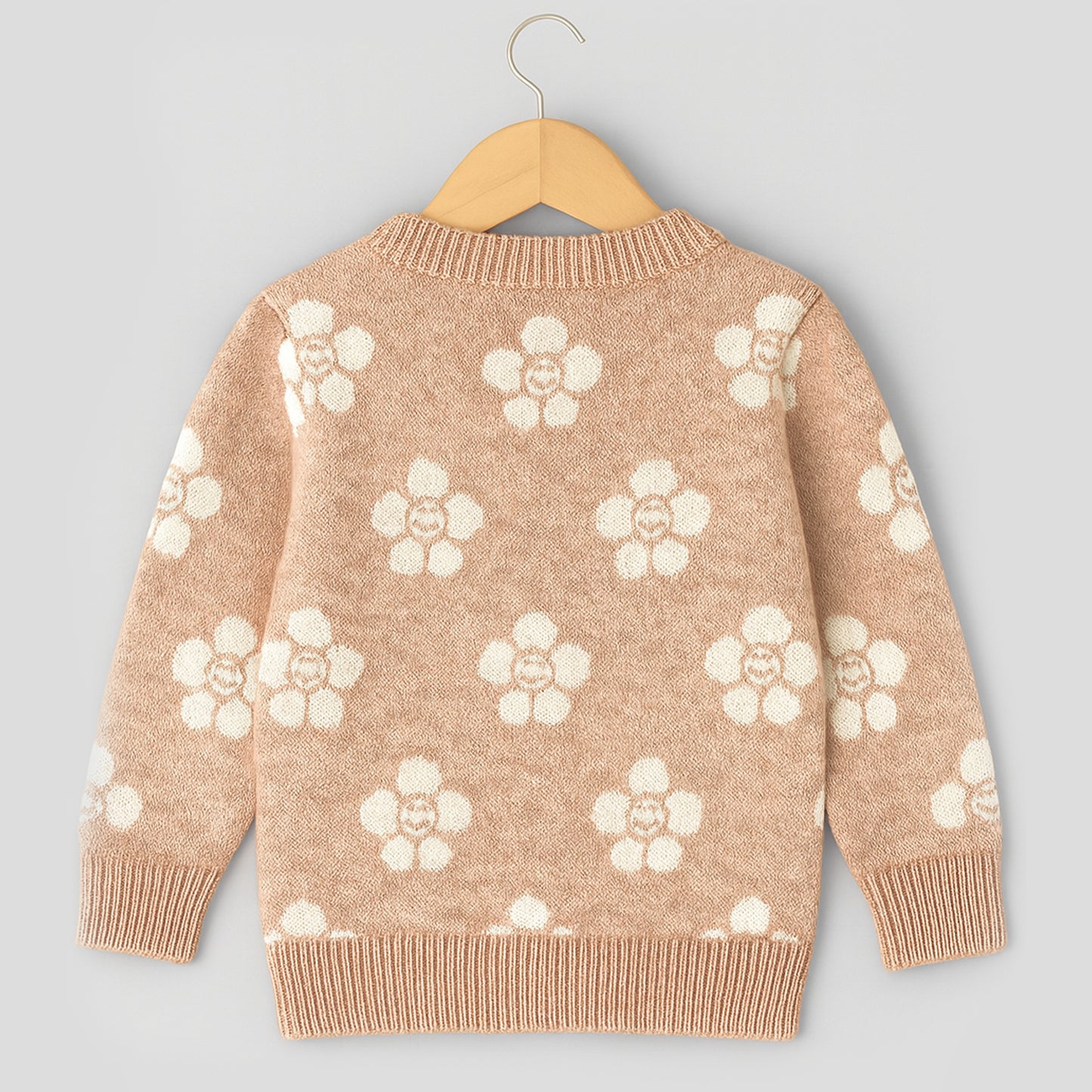 Kuchipoo Girls' Winter Wear Knitted Sweater | Full Sleeves Warm Pullover | Casual & Stylish Kids' Jumper