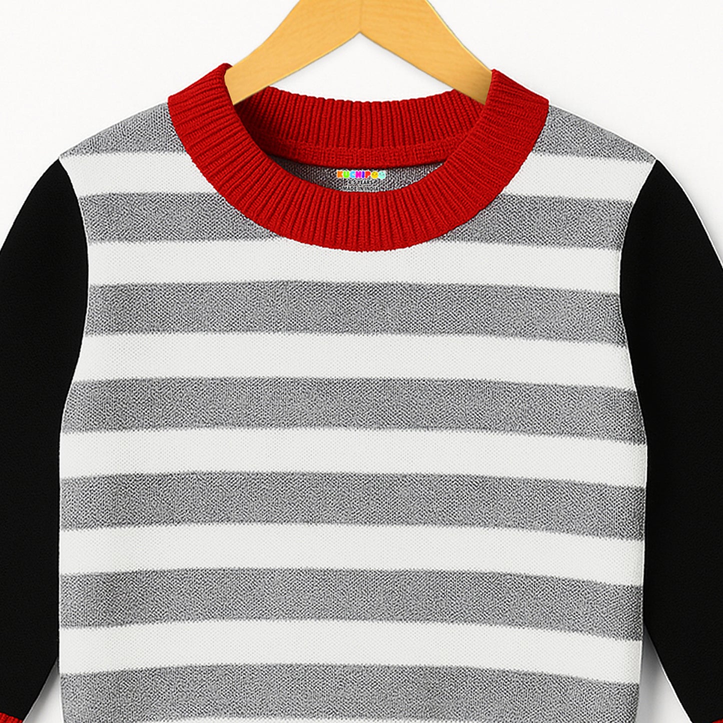 Kuchipoo Boys' Winter Wear Knitted Sweater | Full Sleeves Warm Pullover | Casual & Stylish Kids' Jumper