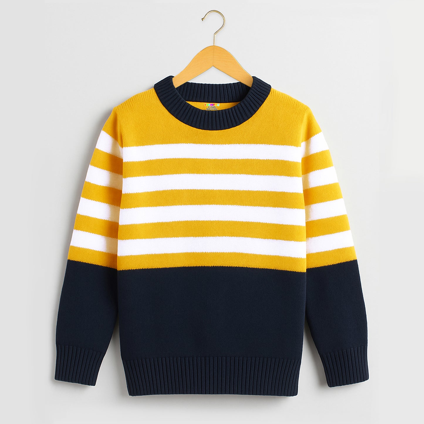 Kuchipoo Boys' Winter Wear Knitted Sweater | Full Sleeves Warm Pullover | Casual & Stylish Kids' Jumper