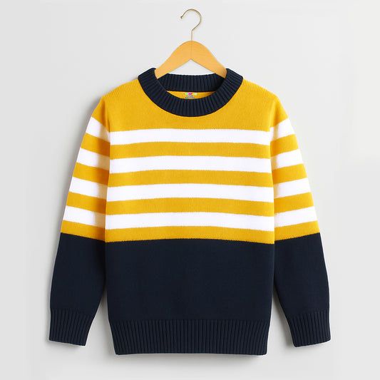 Kuchipoo Boys' Winter Wear Knitted Sweater | Full Sleeves Warm Pullover | Casual & Stylish Kids' Jumper