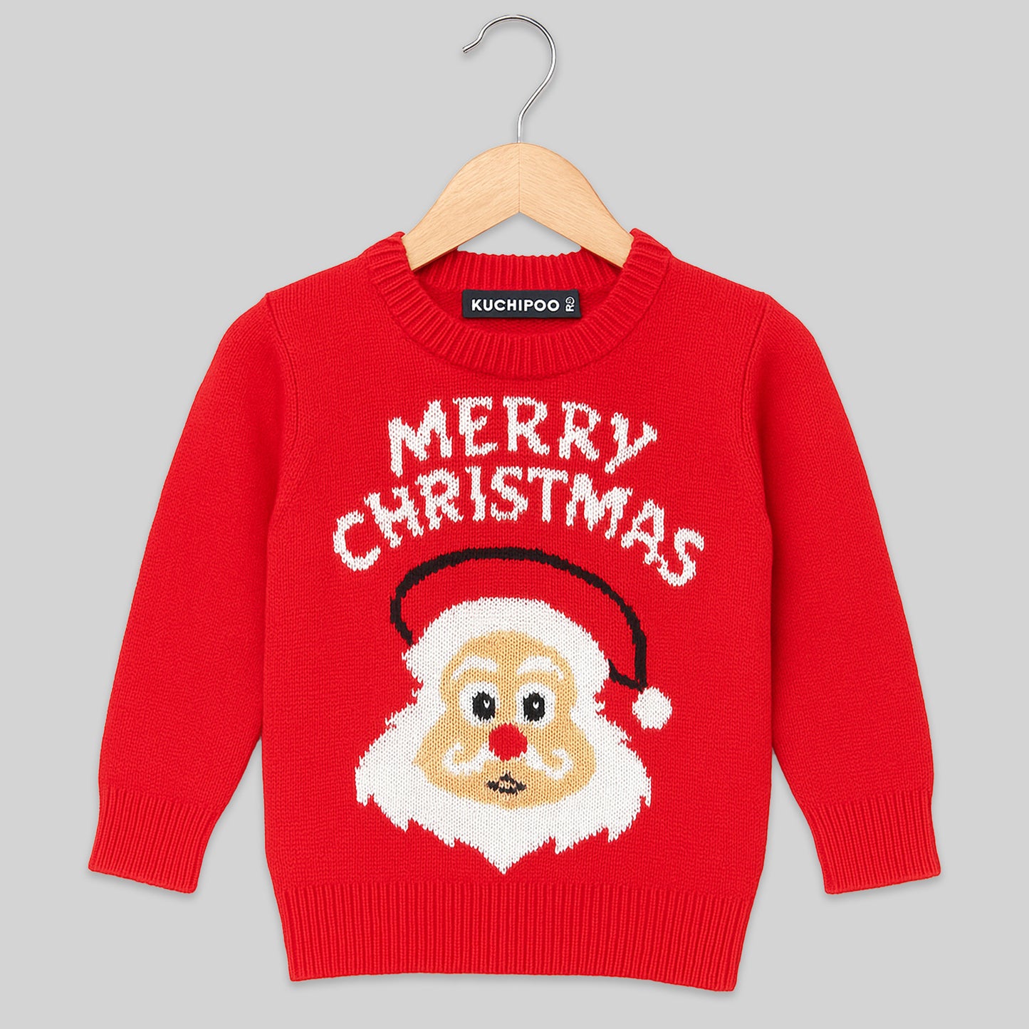 Kuchipoo Boys and Girls ' Winter Wear Knitted Christmas Sweater | Full Sleeves Warm Pullover | Casual & Stylish Kids' Jumper