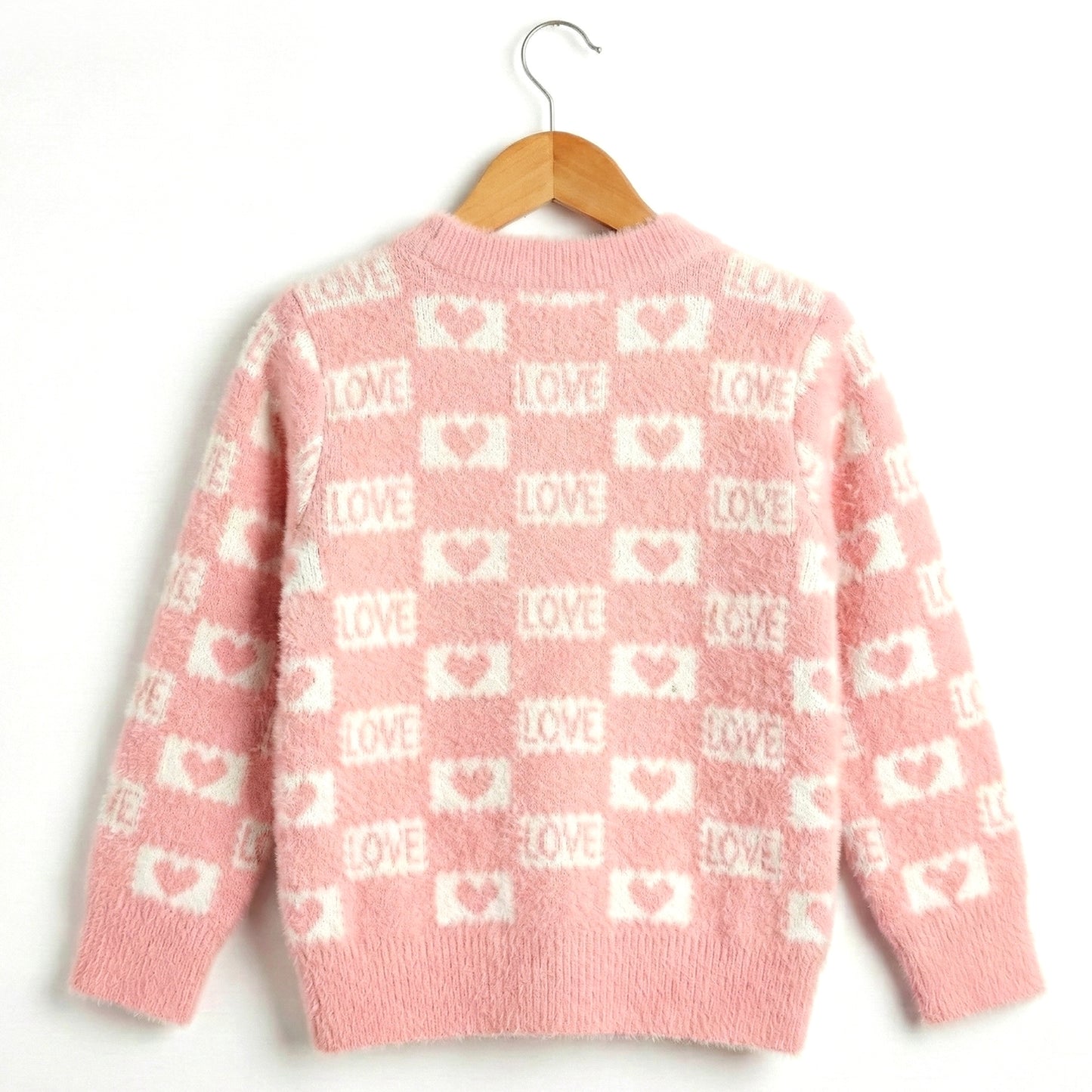 Kuchipoo Girls' Winter Wear Knitted Sweater | Full Sleeves Warm Pullover | Casual & Stylish Kids' Jumper