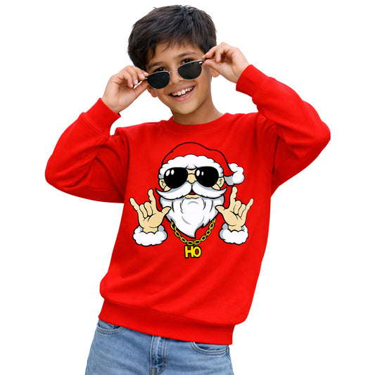 KUCHIPOO Boys and Girls Santa Claus Sweatshirt