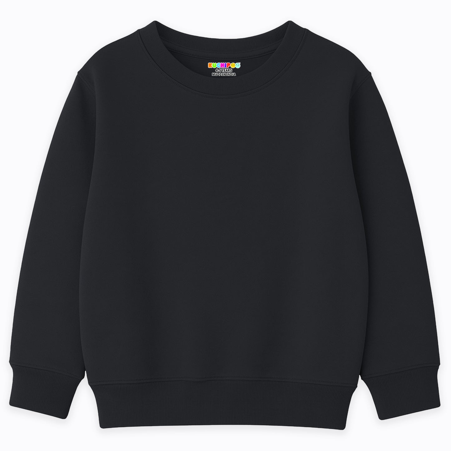 Kuchipoo Boys Regular Fit Winterwear Solid Sweatshirts - Pack of 3