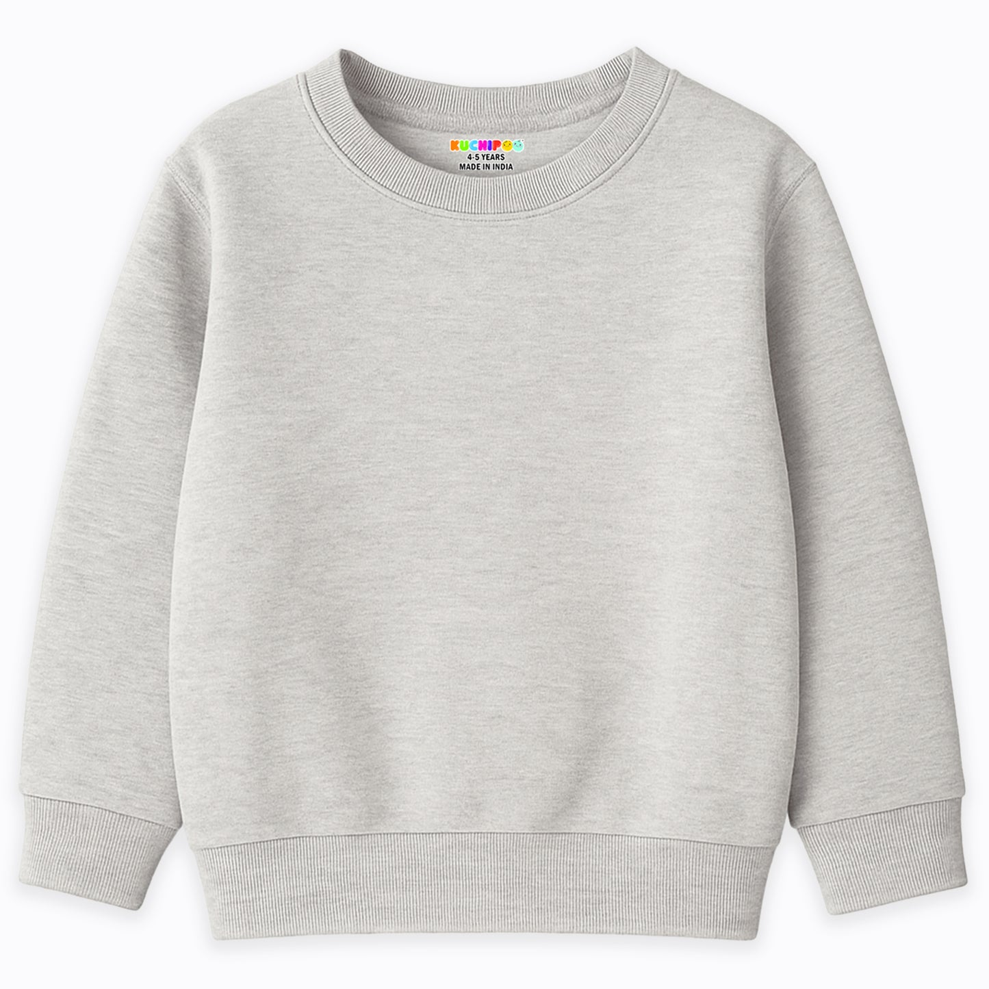 Kuchipoo Boys Regular Fit Winterwear Solid Sweatshirts - Pack of 3