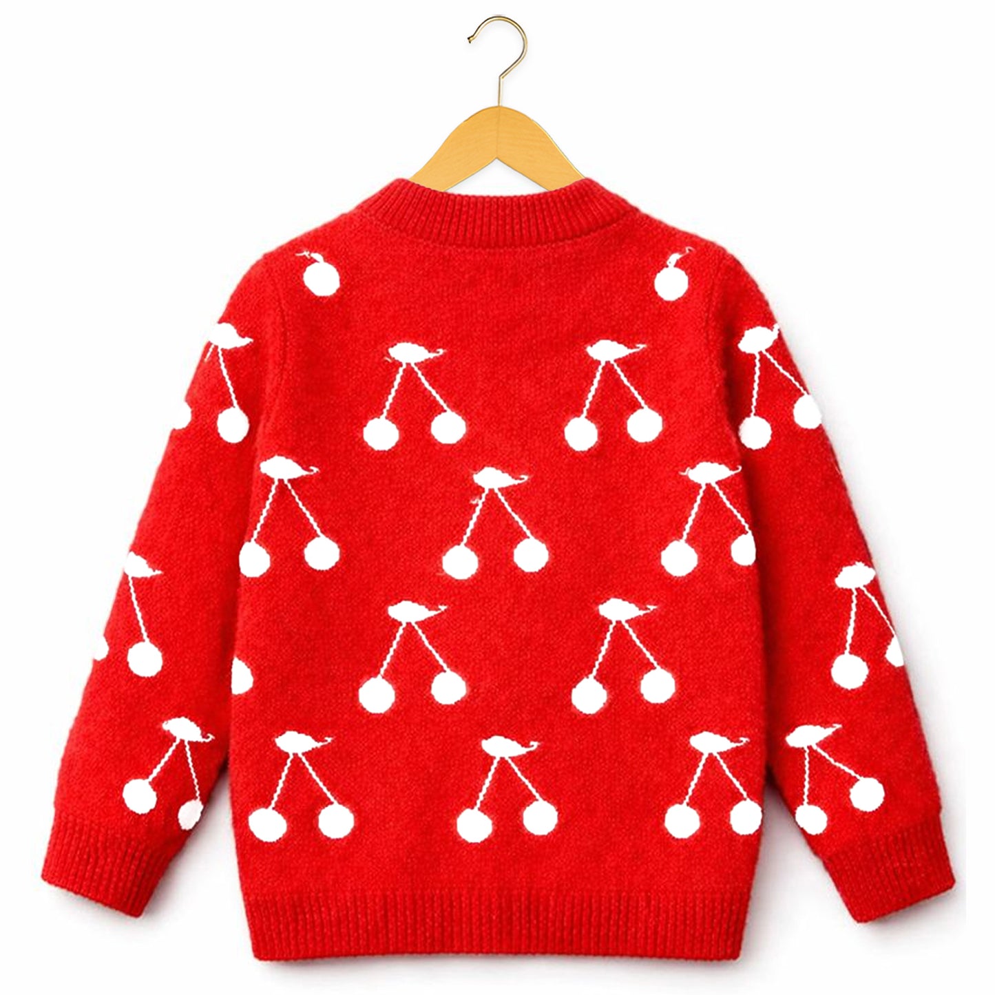 KUCHIPOO Girls' Winter Wear Knitted Sweater | Full Sleeves Warm Pullover | Casual & Stylish Kids' Jumper