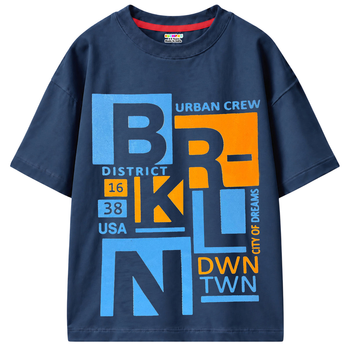 KUCHIPOO Boys Half Sleeves T-Shirts