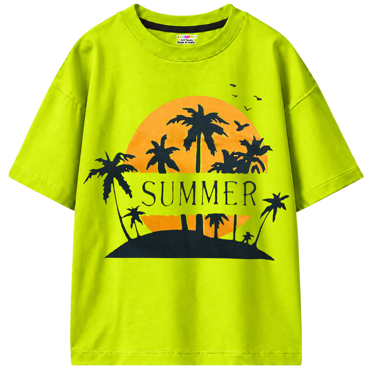 KUCHIPOO Boys Half Sleeves T-Shirts