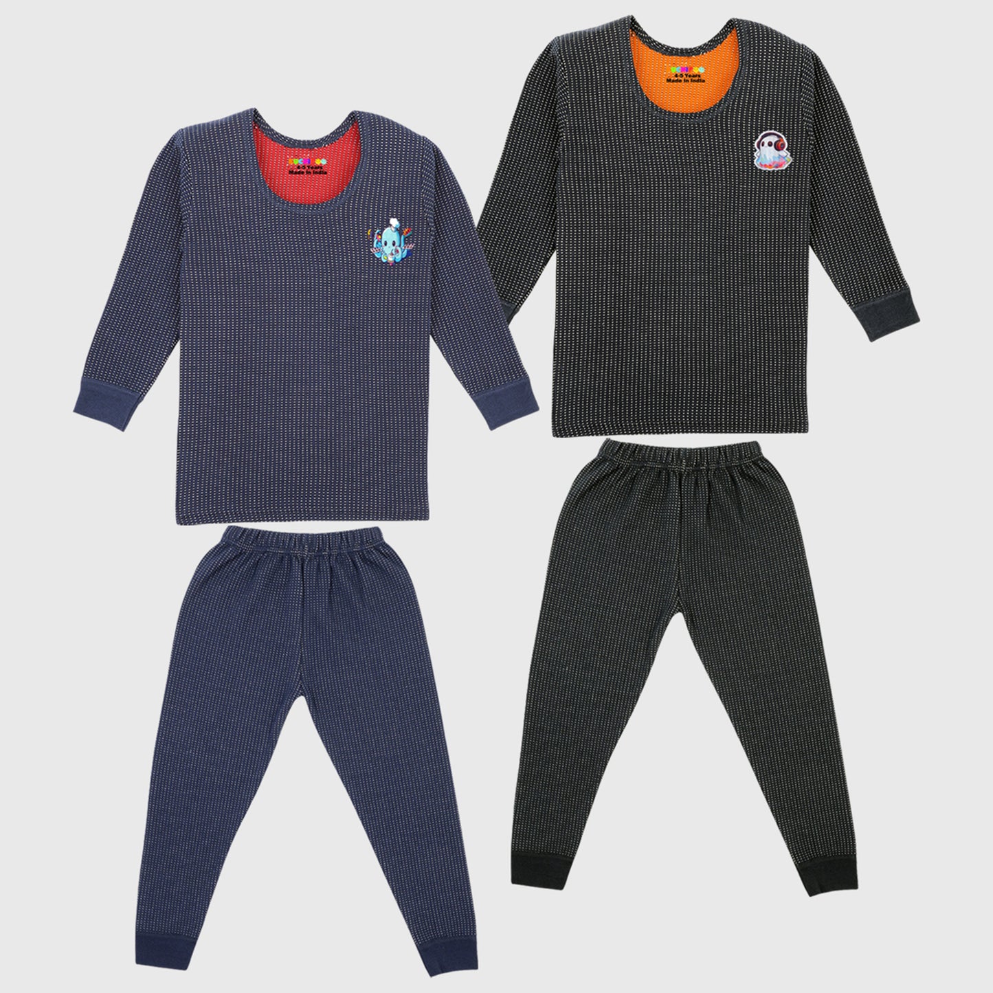 Kuchipoo Boys and Girls Winter Wear Thermal Sets