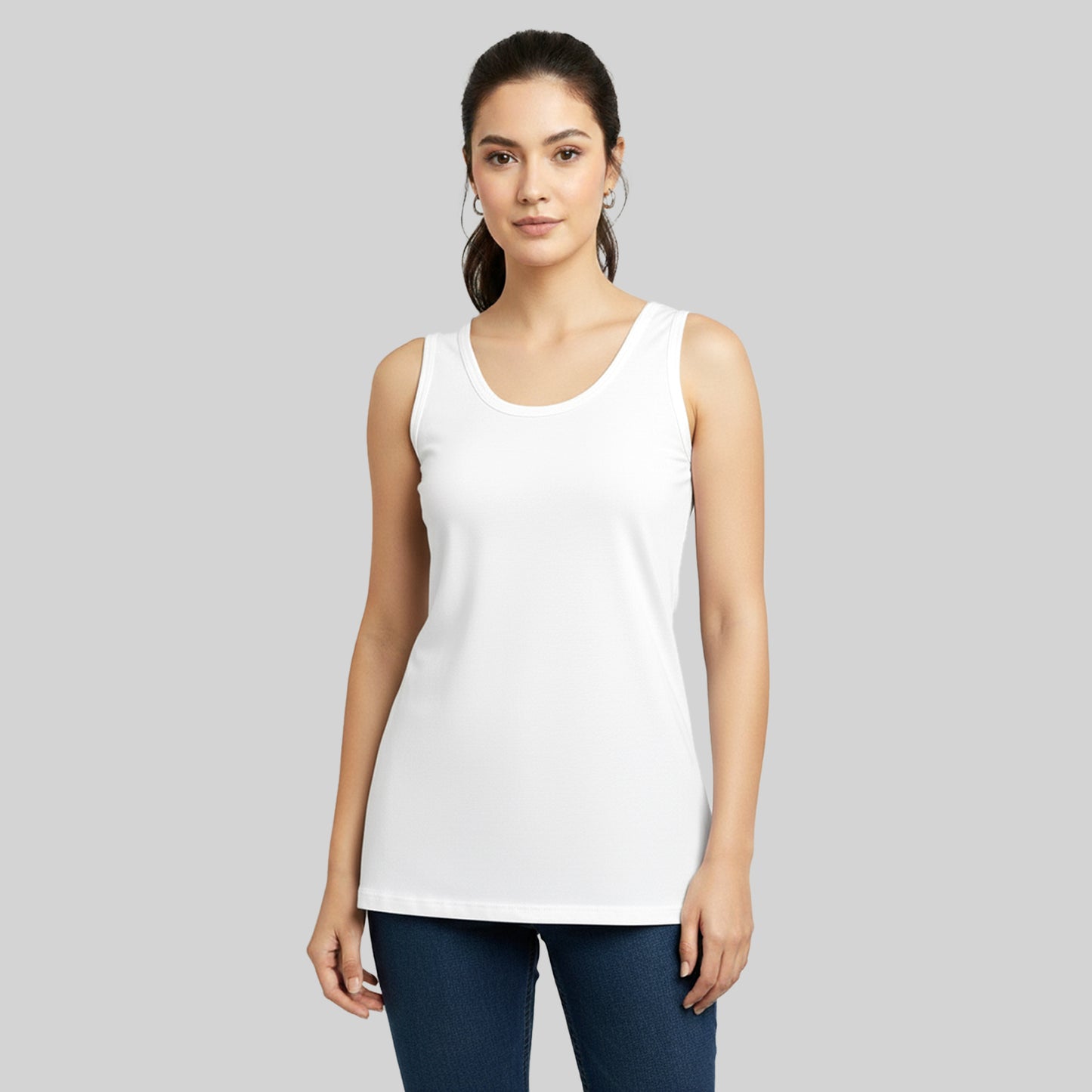 Kuchipoo Women's Sleeveless Winterwear Thermal Innerwear | Soft Stretchable Cotton Blend Tunic for Everyday Comfort - Pack of 2