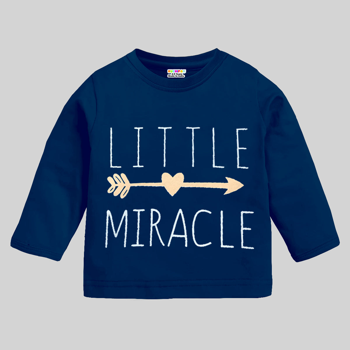 KUCHIPOO Baby Boys and Baby Girls Full Sleeves T-Shirts