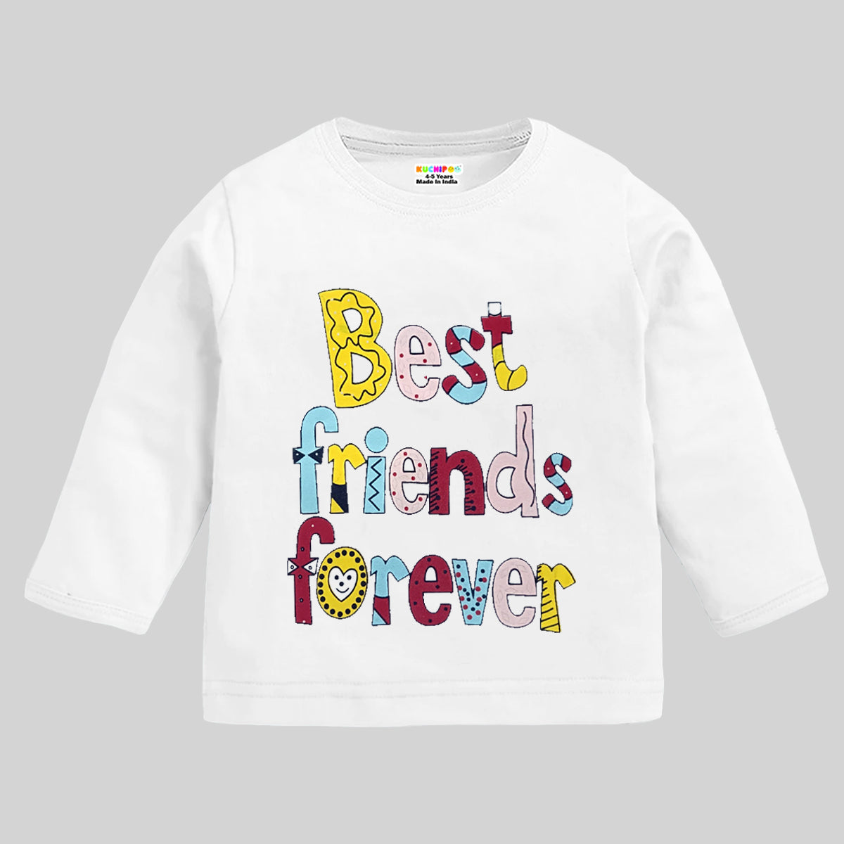 KUCHIPOO Baby Boys and Baby Girls Full Sleeves T-Shirts