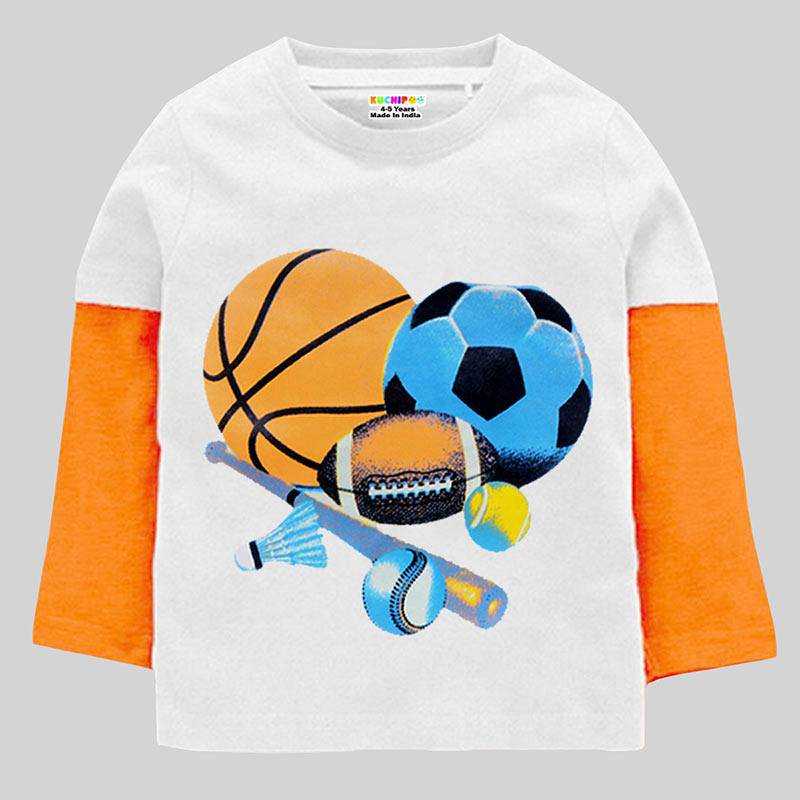 KUCHIPOO Boys Full Sleeves T-Shirts