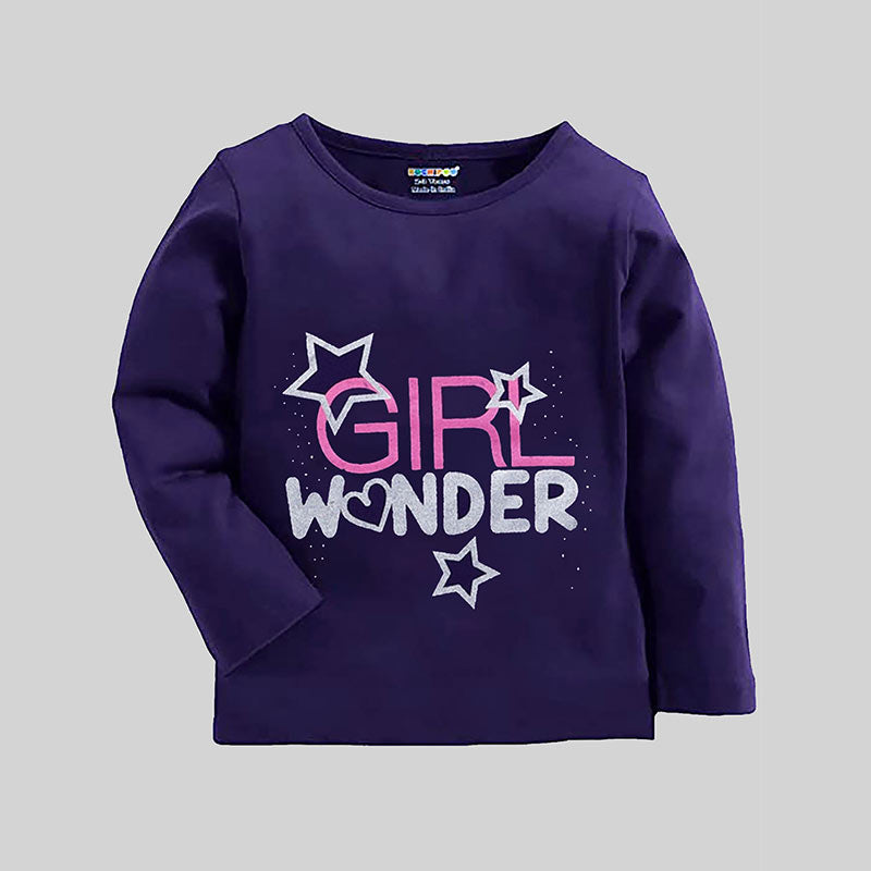 KUCHIPOO Girls Full Sleeves T-Shirts