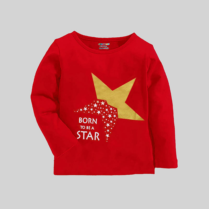 KUCHIPOO Girls Full Sleeves T-Shirts