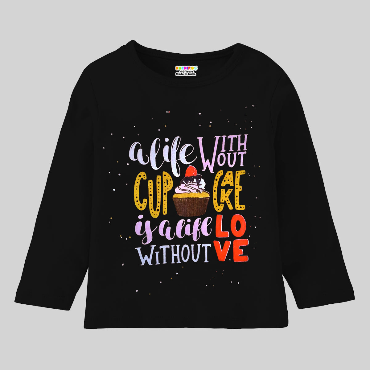 KUCHIPOO Girls Full Sleeves T-Shirts