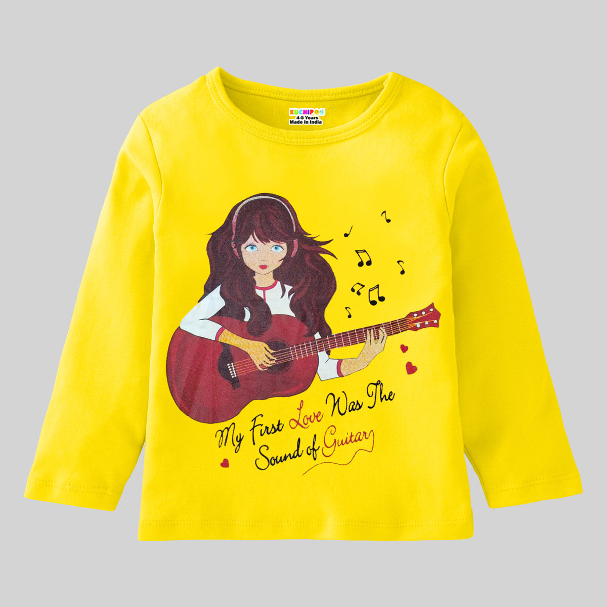 KUCHIPOO Girls Full Sleeves T-Shirts