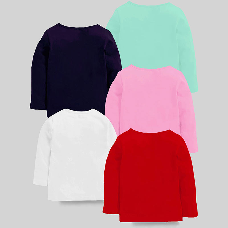 KUCHIPOO Girls Full Sleeves T-Shirts