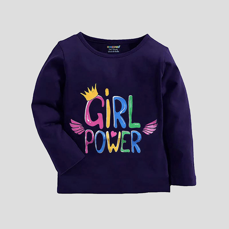 KUCHIPOO Girls Full Sleeves T-Shirts