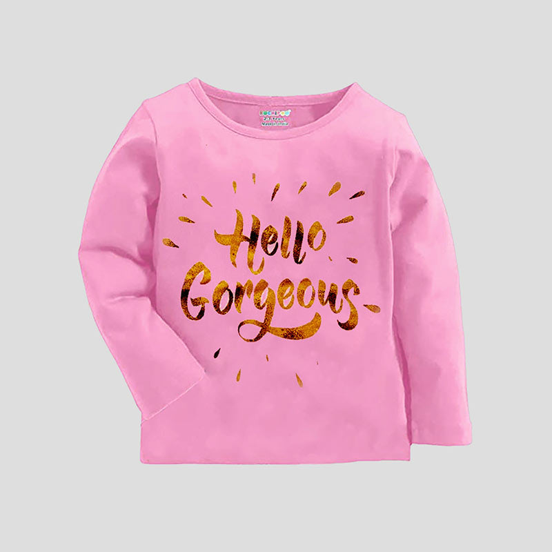 KUCHIPOO Girls Full Sleeves T-Shirts