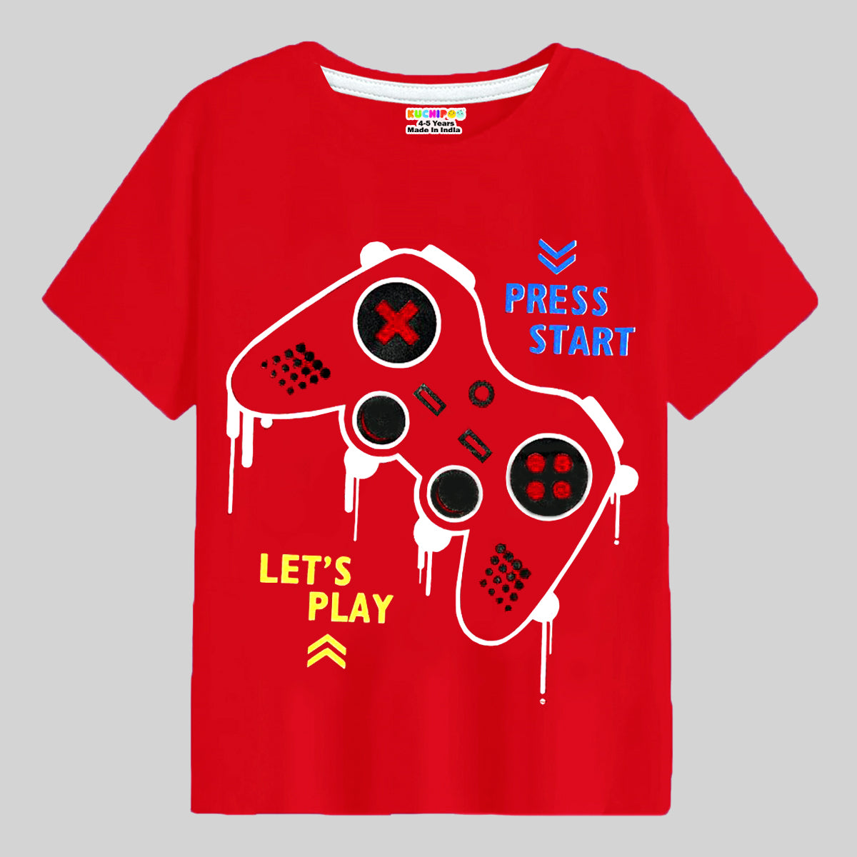 KUCHIPOO Boys Half Sleeves T-Shirts