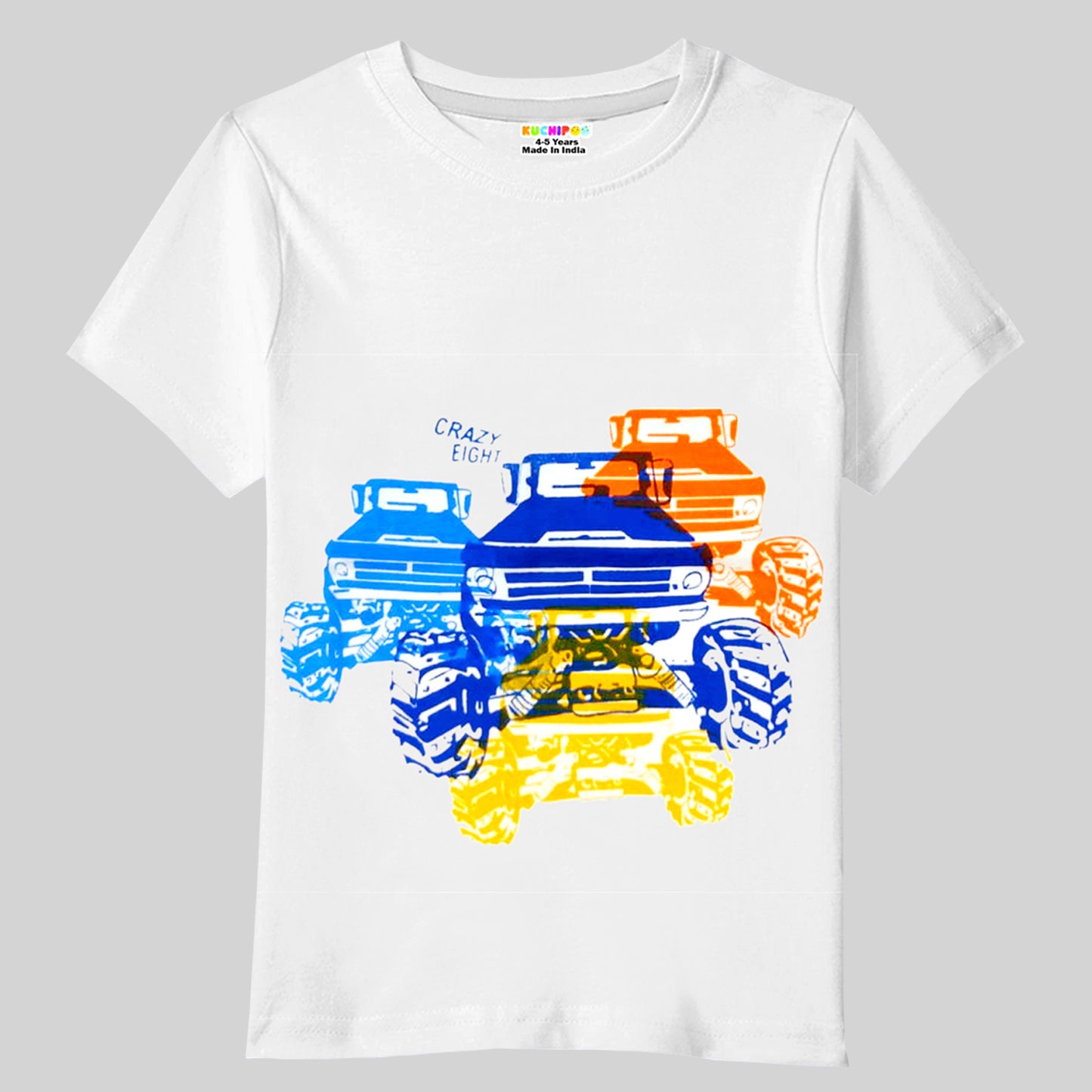 KUCHIPOO Boys Half Sleeves T-Shirts