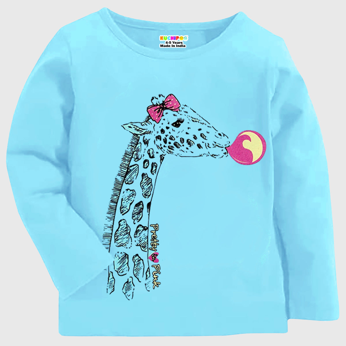 KUCHIPOO Girls Full Sleeves T-Shirts