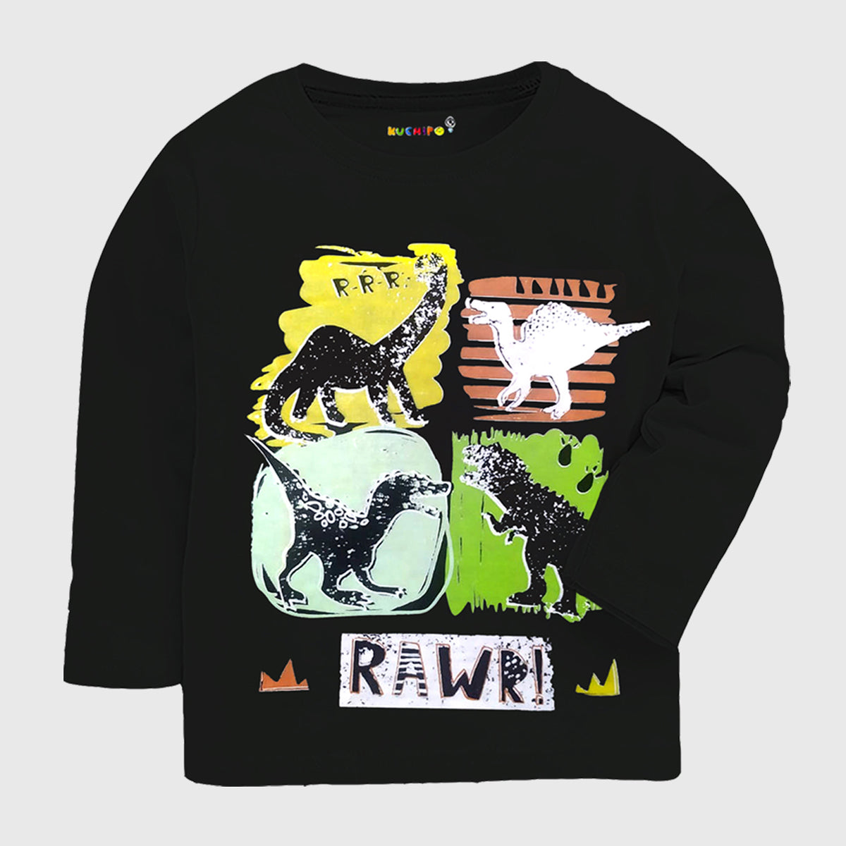 KUCHIPOO Boys  Full Sleeves T-Shirts