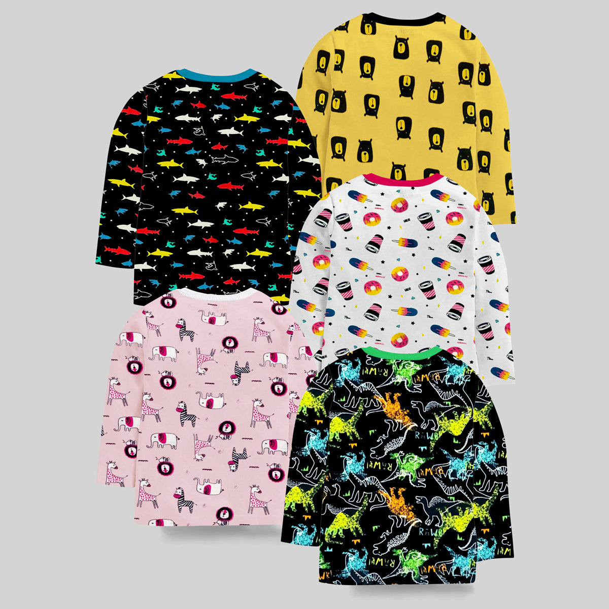 KUCHIPOO Boys Full Sleeves T-Shirts