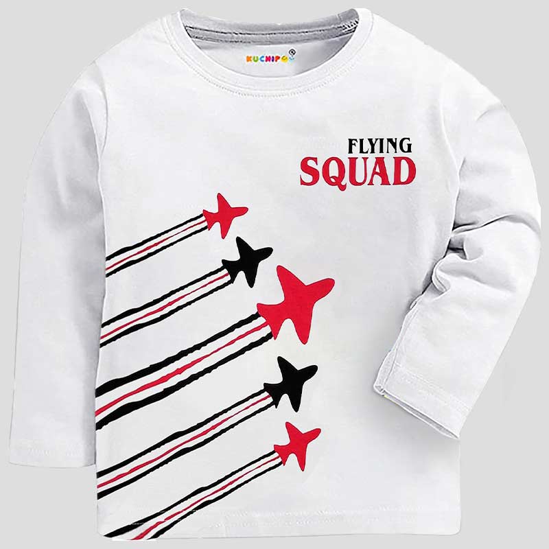 KUCHIPOO Boys Full Sleeves  T-Shirts