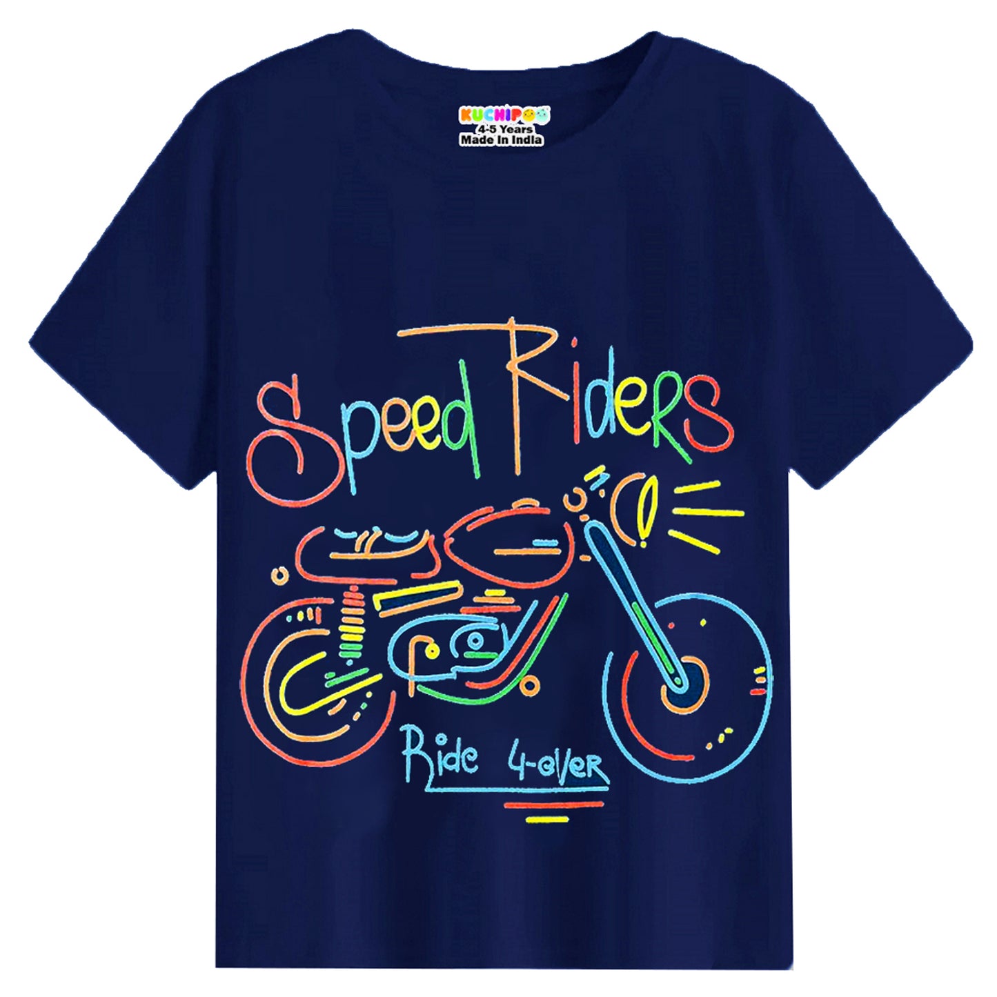 KUCHIPOO Boys Half Sleeves T-Shirts