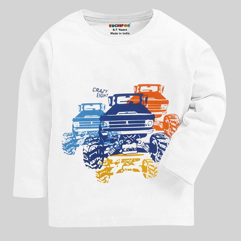 KUCHIPOO Boys Full Sleeves T-Shirts
