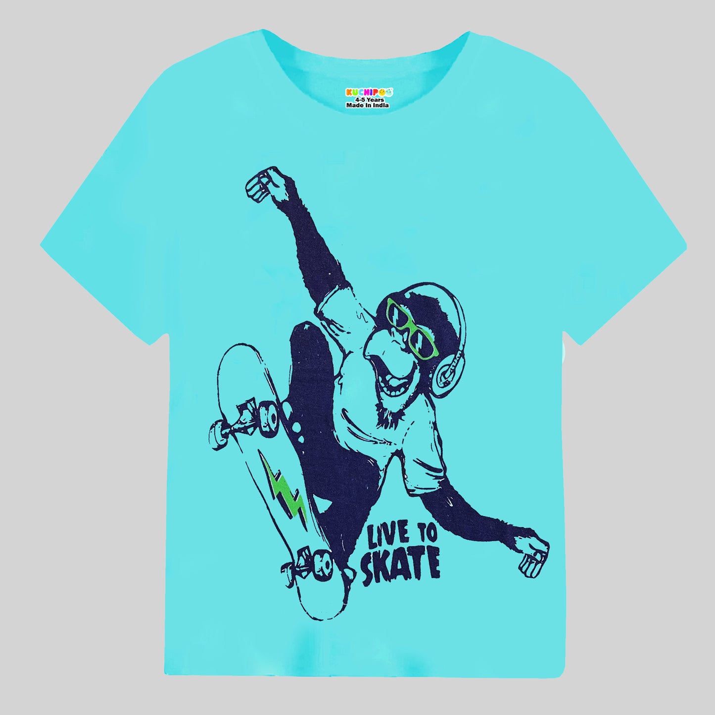 KUCHIPOO Boys Half Sleeves T-Shirts