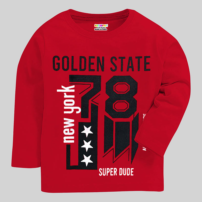 KUCHIPOO Boys Full Sleeves T-Shirts