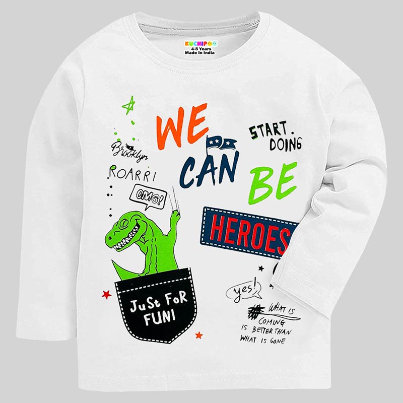 KUCHIPOO Boys Full Sleeves T-Shirts