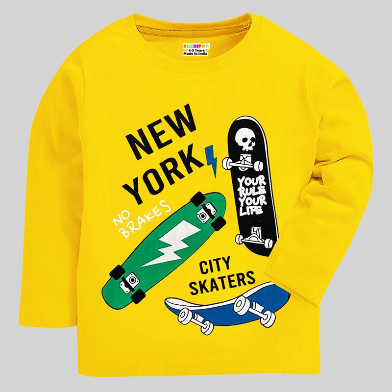 KUCHIPOO Boys Full Sleeves T-Shirts