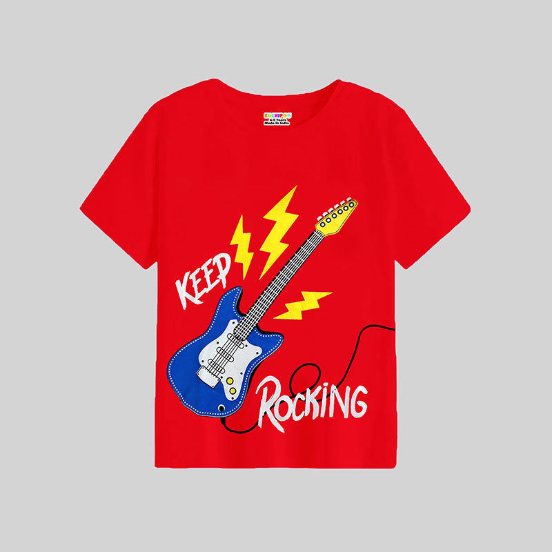 KUCHIPOO Boys Half Sleeves T-Shirts