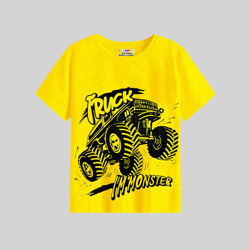 KUCHIPOO Boys Half Sleeves T-Shirts