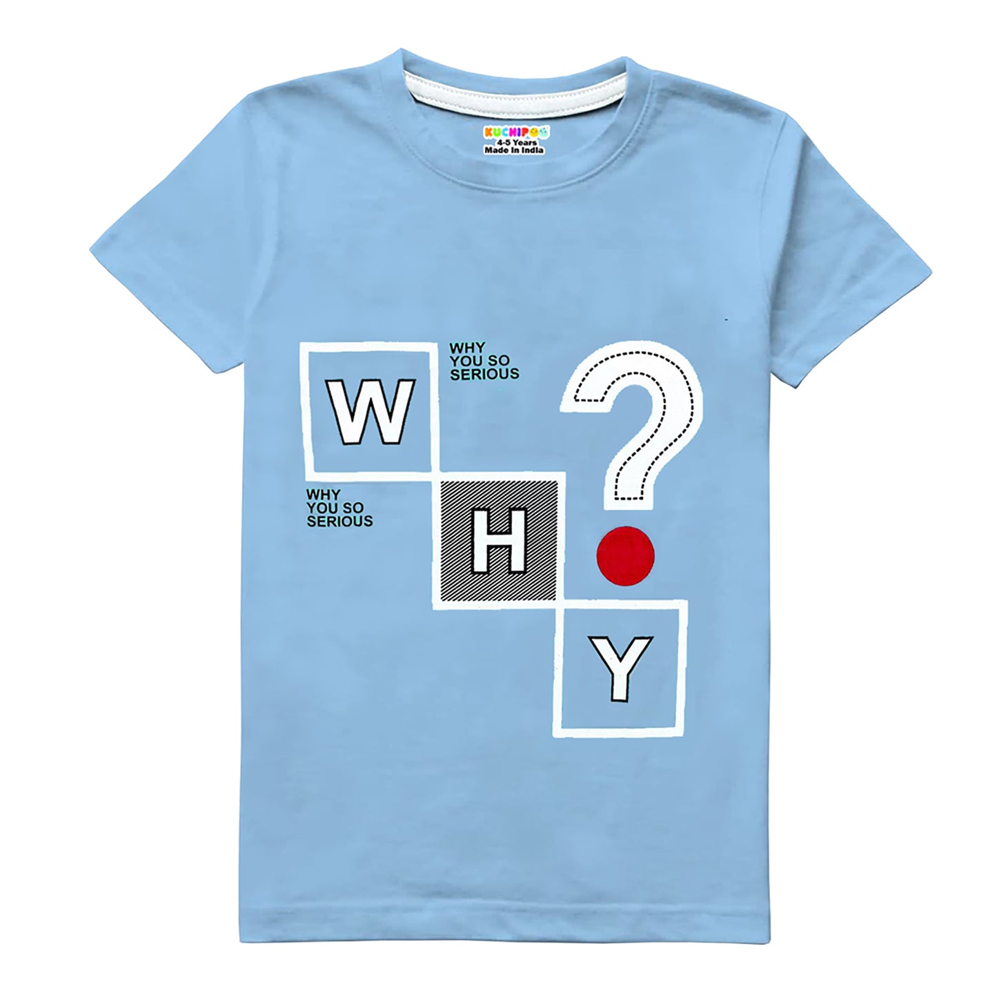 KUCHIPOO Boys Half Sleeves T-Shirts