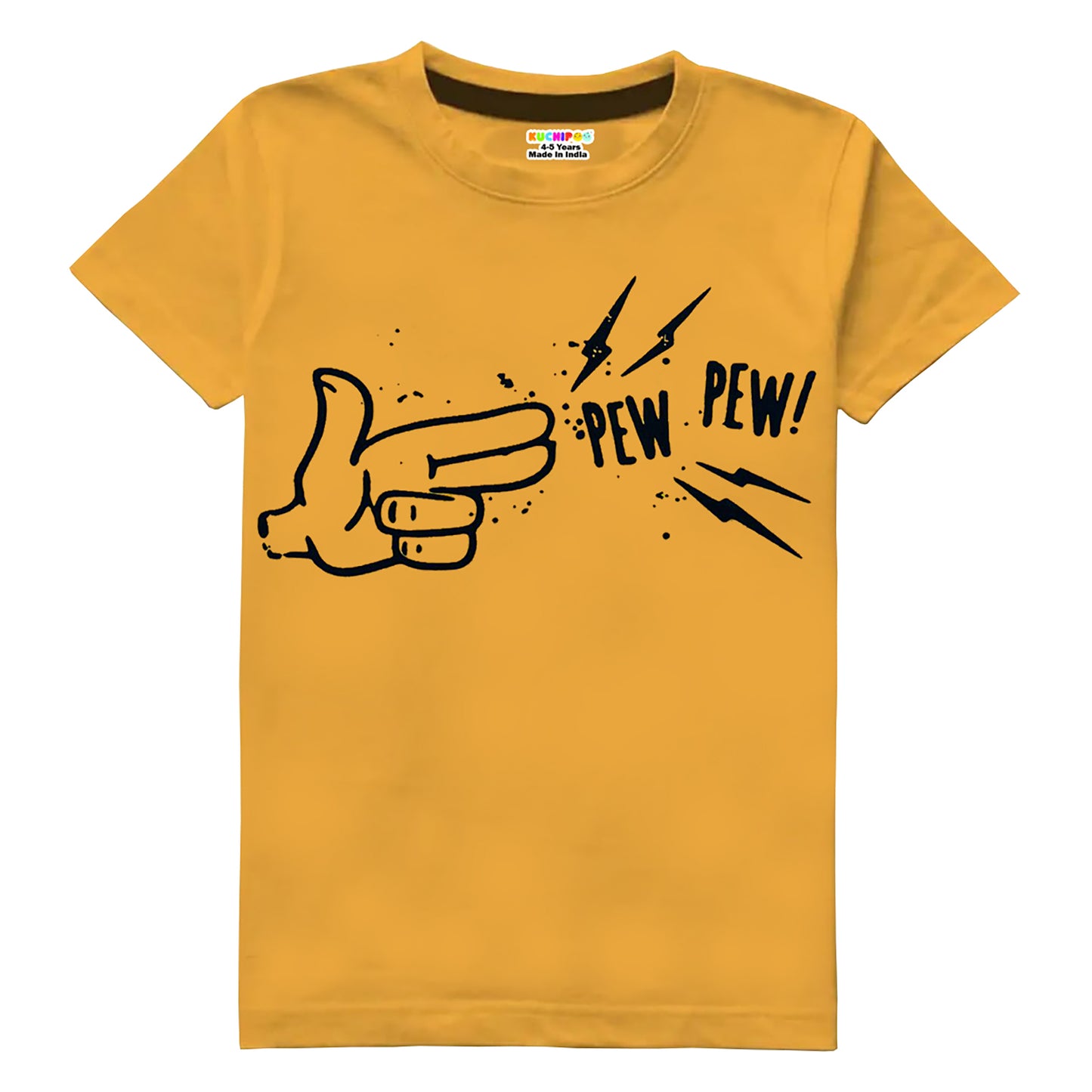 KUCHIPOO Boys Half Sleeves T-Shirts