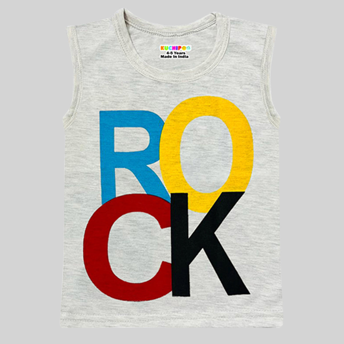 KUCHIPOO Boys Sleeves less T-Shirts