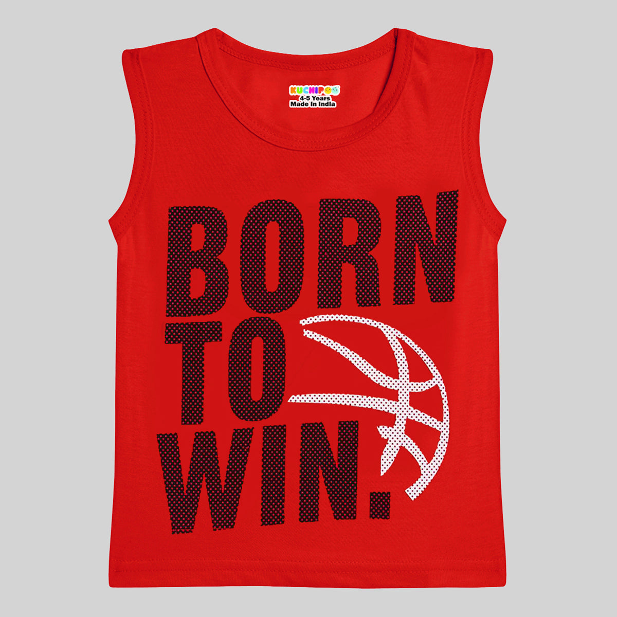 KUCHIPOO Boys Sleeves less T-Shirts